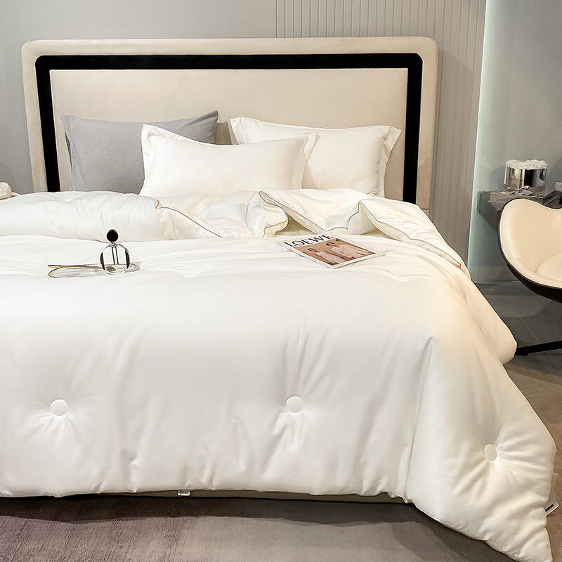 窝里美A类全棉长绒棉大豆纤维被子冬被100支纯棉春秋被芯子母被