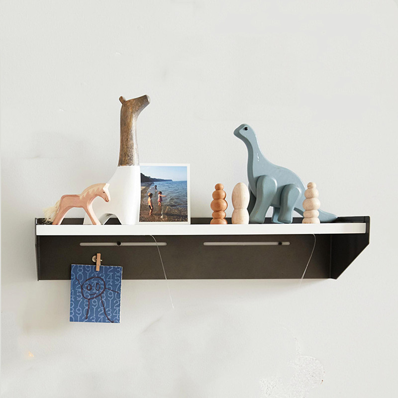 铁艺墙上置物架客厅房间墙面装饰架卧室搁板墙壁隔板路由器挂墙