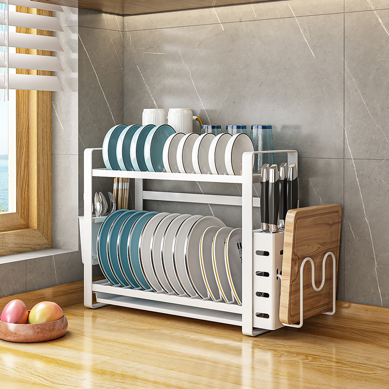 厨房置物架碗架水槽放盘子收纳架晾小型碗碟沥水架窄款多功能家用