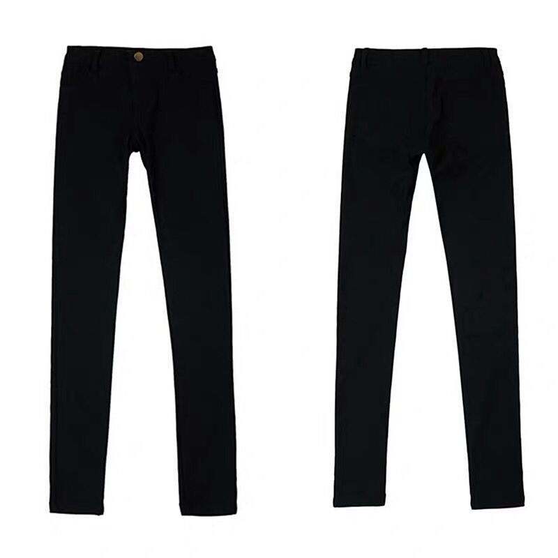 薄绒打底裤女外穿春秋款新款秋冬加绒黑色裤子长裤显瘦弹性小脚裤