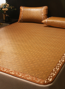 学生宿舍单人床藤席凉k席90cm双人床席1.5米1.2可折叠0.9夏季1.35