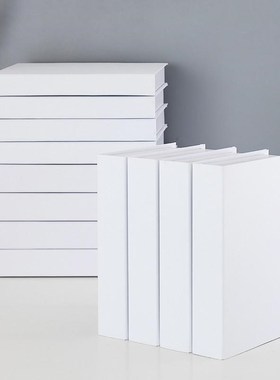 纯色假书装饰品摆件样板房客厅展厅摆设拍照道具模型黑白灰兰黄色