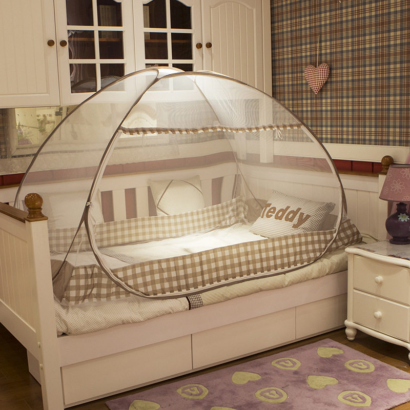 学生蚊帐蒙古包宿舍上下床免安装蚊帐0.91.0长1.9 2米床三门80