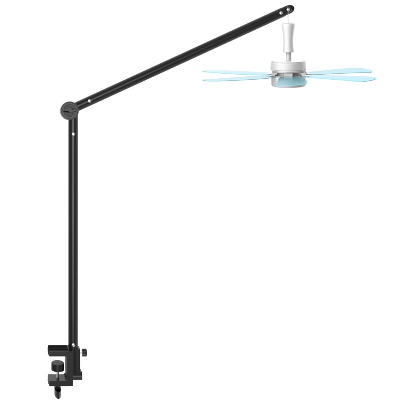 微风小吊扇支架床夹式固定迷你风扇架子蚊帐床头上支撑加长挂杆