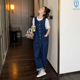 减龄牛仔连体背带裤 宽松显瘦阔腿 韩系小个子薄T款 女2024夏季 新款