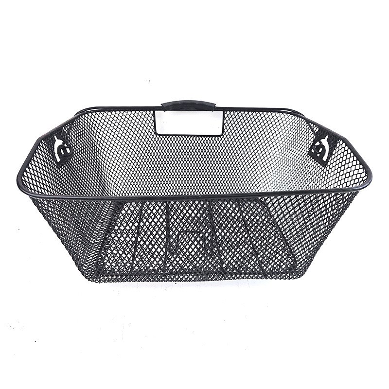 方框金属篮子自行车后车筐车篮子加大加宽铁纸网车篮现货