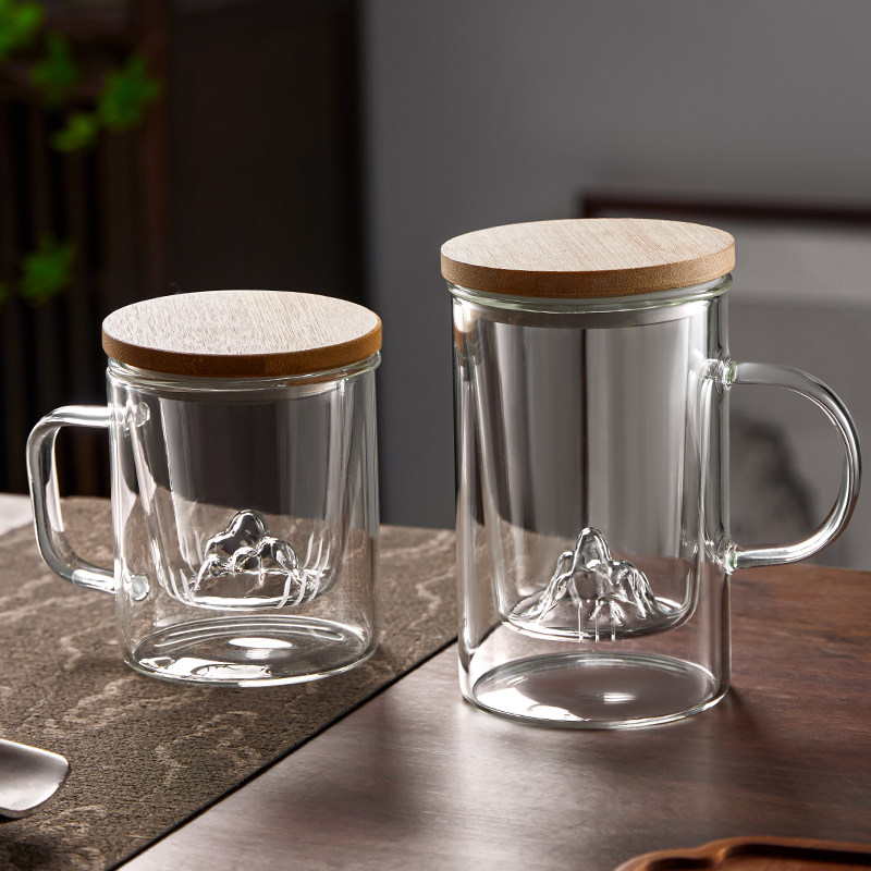 泡茶杯茶水分离个人专用玻璃杯耐高温男士家用办公室喝茶杯子茶具,餐饮具,茶杯,淘宝优惠券,粉丝福利购,淘宝优惠卷