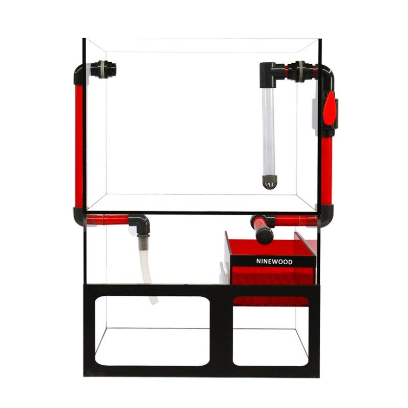 久物桌面鱼缸小型超白生态免换水自循环方缸一体式底滤鱼缸溪流缸