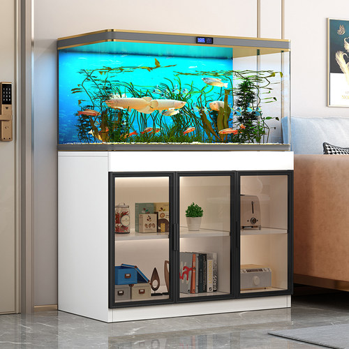 新款超白鱼缸柜底柜水族箱底架超强承重底座地柜支持定做隔断柜子