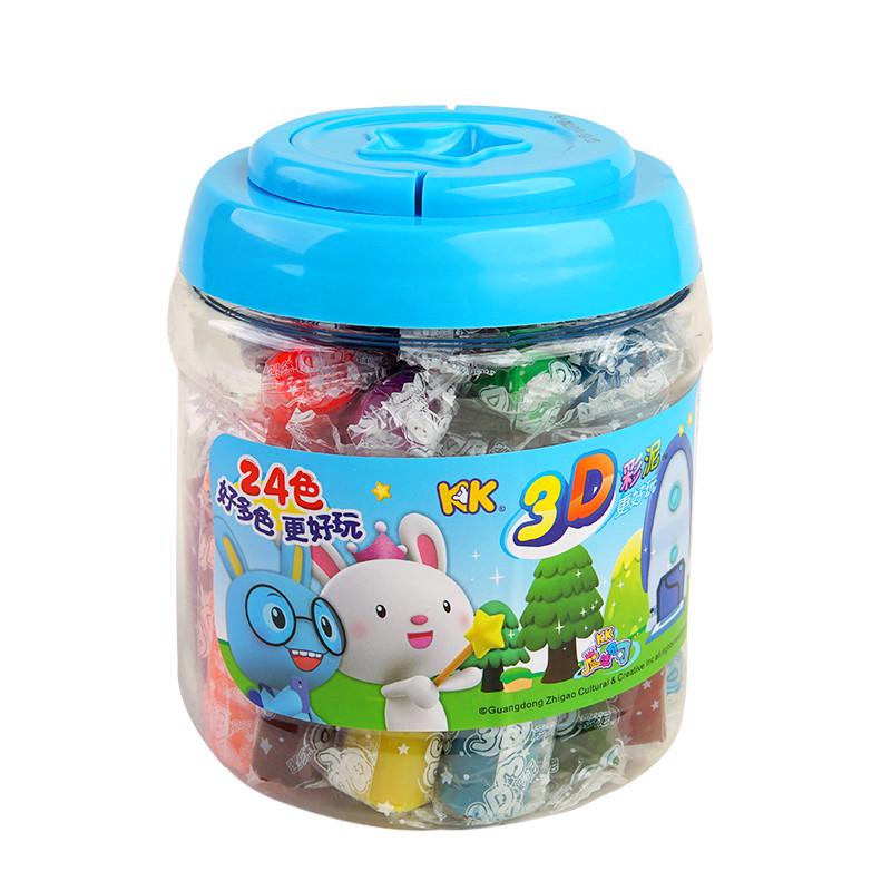 橡皮泥24色/48色像皮泥彩泥儿童幼儿园diy材料包手工课制作模具掌