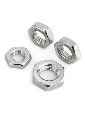 gb6172不锈钢薄螺母六角螺母扁螺母