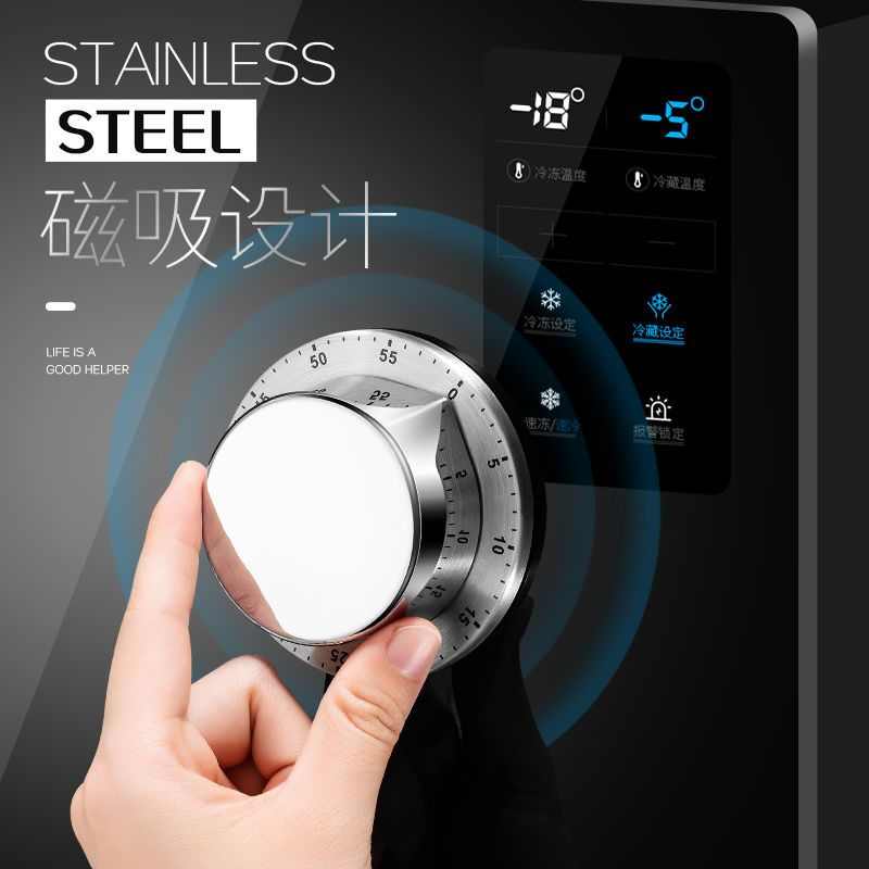 厨房烹饪机械定时器不锈钢防水计时器工具办公学生做题闹钟提醒器