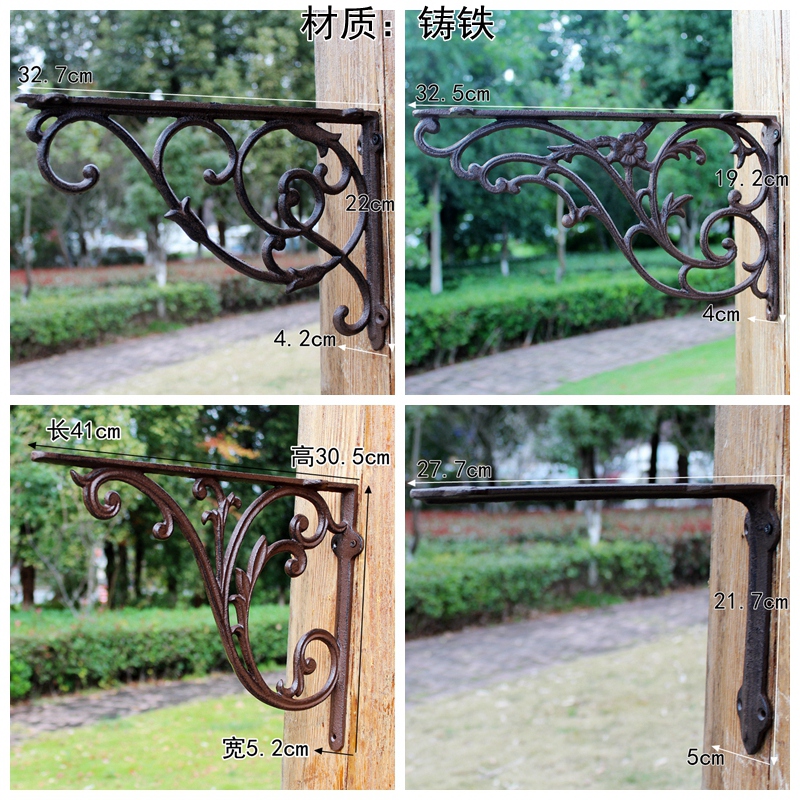 铁角隔板欧式三角架架架层板支撑架铸铁置家居装饰直角艺托架物