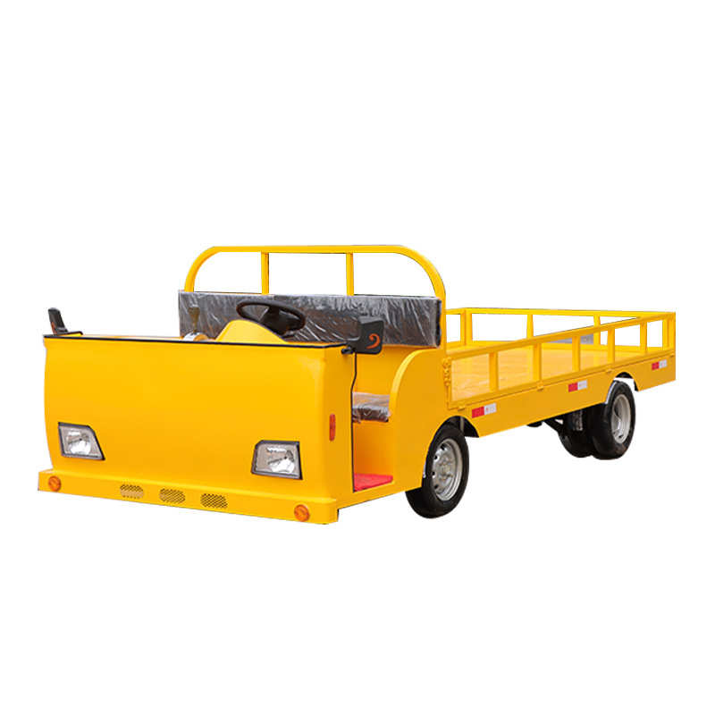 敏雅电动平板四轮车厂区仓库运输车牵引拖车电动四轮货车