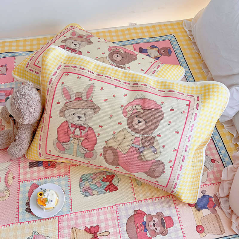 床上用品凉席5m1夏季学生宿舍三件套席子.感丝冰心凉少女可爱