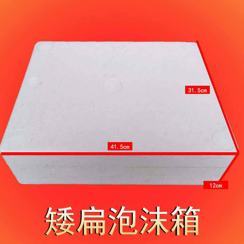 矮扁平泡沫箱保温箱扁箱礼盒专用快递泡沫箱生鲜食品保鲜泡沫盒