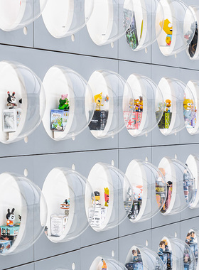 玩具店模型形象挂墙网红墙球形z透明亚克力发光罩蛋糕甜品店防尘