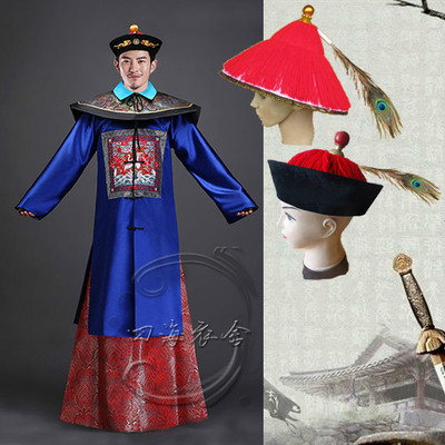 古装 清朝白鹤大臣官员侍郎官服朝服纪晓岚和珅戏服舞台表演服装