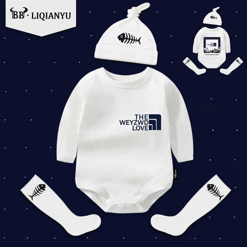 初生婴儿包屁衣夏季宝宝长袖打底连体内衣春秋新生儿三角哈衣纯棉,童装/婴儿装/亲子装,连身衣/爬服/哈衣,淘宝优惠券,粉丝福利购,淘宝优惠卷