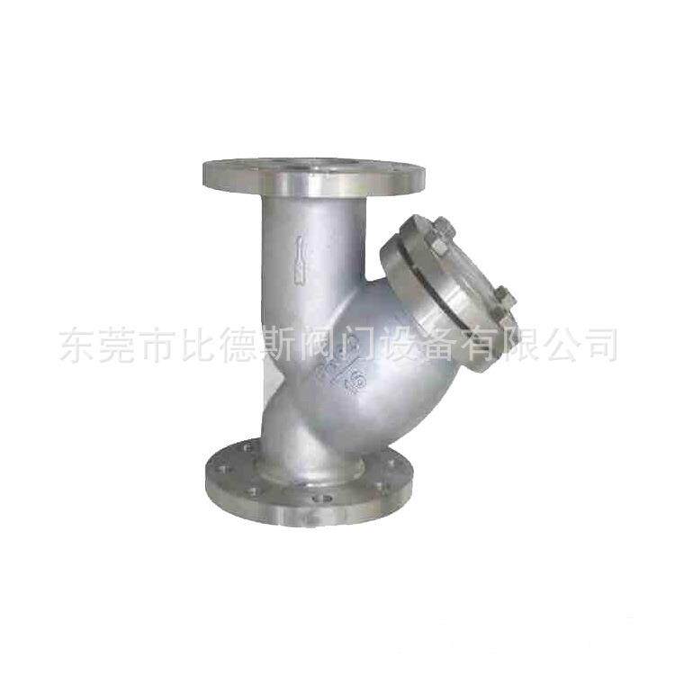 【管道过滤器】现货Y型管道不锈钢过滤器 304管式法兰过滤器