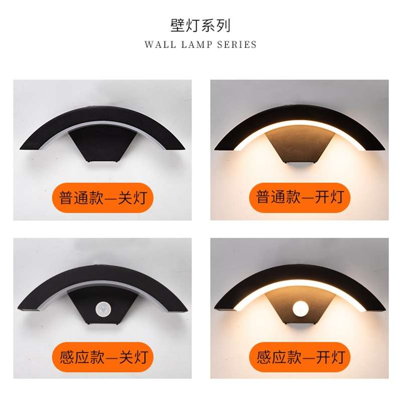 人体感应草坪灯防水花园别墅室外景观户外庭院灯庭院装饰工业风