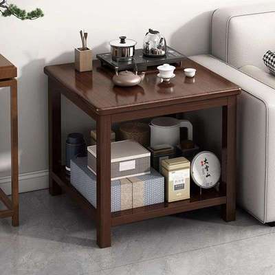 边几实木客厅中式茶几小桌子小户型沙发旁边柜边桌家用简易小方桌