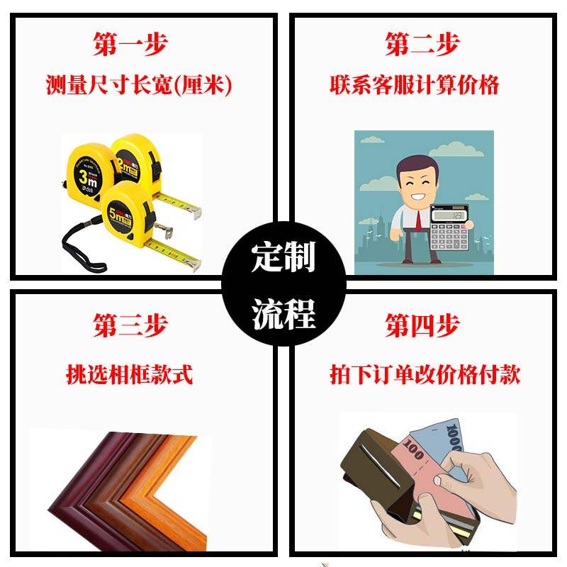 热销相框定制挂墙大合影会议合照毕业照实木相框摆台订制装裱洗照