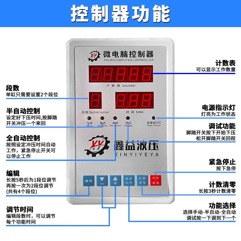 热销智能型气动控制器 可编程气缸控制器行程自动化往复 电磁阀控