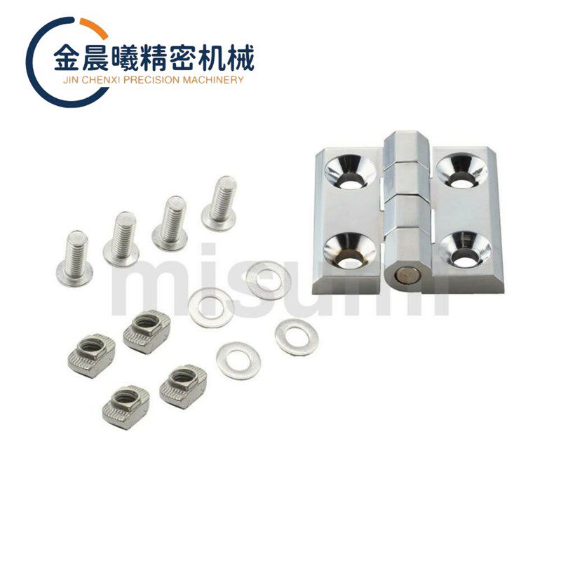 热销围栏用合页组件锌合金铰链配套螺丝螺母LGHH-3030/4040/4545-