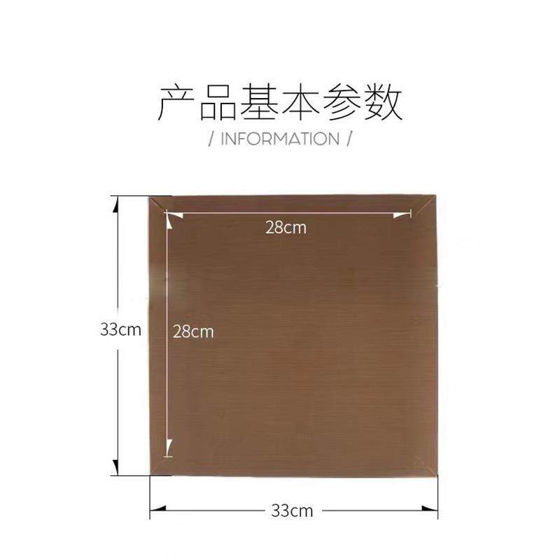 热销28*28cm可折边烘焙油布特氟龙28cm方烤盘不沾布 耐高温蛋糕卷