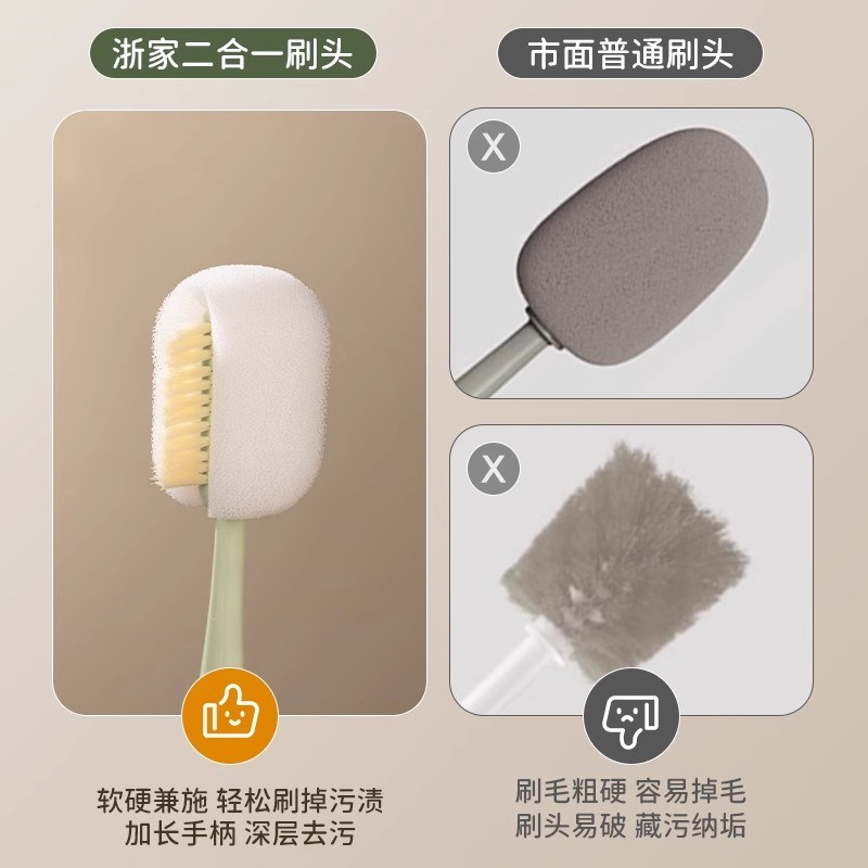 热销五合一洗杯刷多功能清洁刷保温杯水杯清洁套装洗玻璃杯长柄海