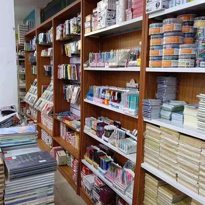 热销定制图书馆书架阅览室书店双面展示柜学校图书架书墙储藏架