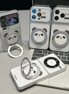 熊猫旋转支架新款适用苹果17Pro手机壳iPhone16max小米17华为mate80pura70k90nova15荣耀400x300一加ace6s30