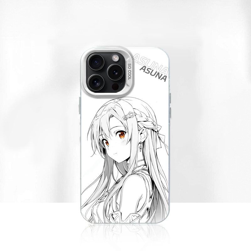 亚丝娜新款渐变适用苹果16Pro手机壳iPhone15max小米14华为mate70p60nova13reno12荣耀200x100findx8magic7