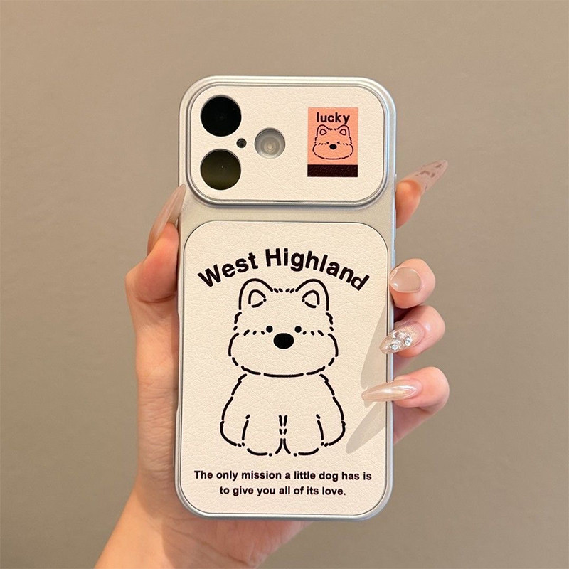 西高地小狗标签新款适用苹果17Pro手机壳iPhone16max14小米17华为p60k80note15荣耀400vivos20findx9一加ace6