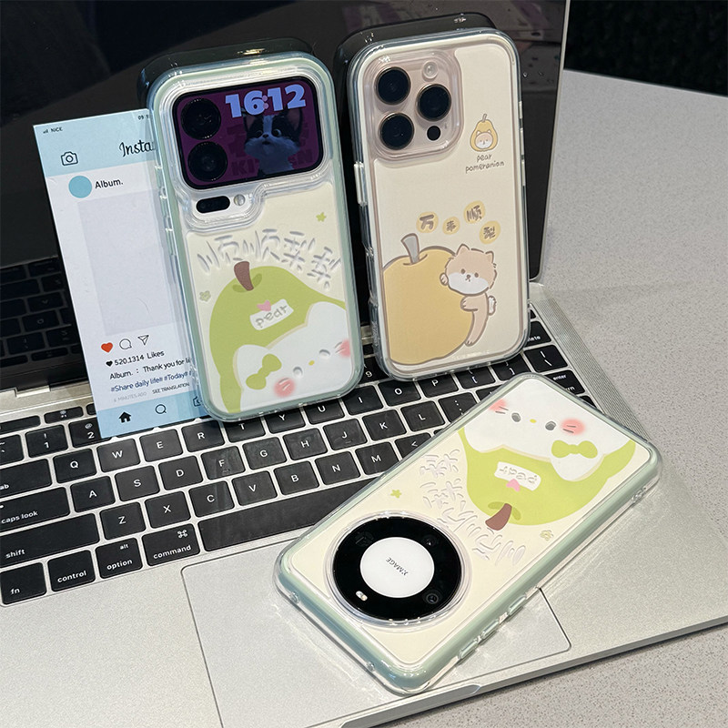 猫咪顺顺梨梨新款适用苹果17Promax手机壳iPhone16pro小米17华为mate80pura90k90nova15荣耀400x300一加ace6