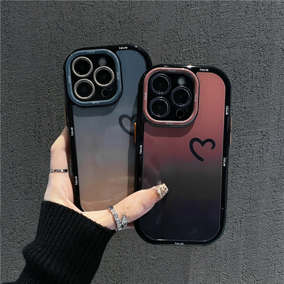 简约爱心奶油壳新款适用苹果17promax手机壳iphone16pro小米15华为mate70pura80k60nova13荣耀200x100Reno14