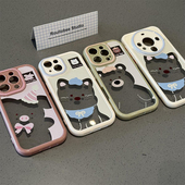 抹茶绿南瓜熊新款 适用苹果16Promax手机壳iPhone17Pro12小米15华为mate70K80P60荣耀300iQOO13Reno14vivox200