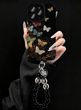 轻奢瞳眼复古蝴蝶新款适用苹果17Pro手机壳iPhone16max12小米15华为mate80pura70k60nova14荣耀400x200iqoo13