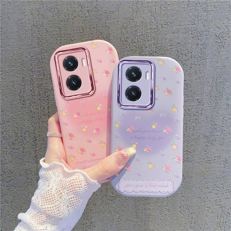 ins风小碎花适用vivoY100I手机壳Y78新款Y77高级Y78+防摔Y78PLUS硅胶vivo全包vivi维沃viv0y女款voviy保护套