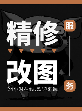 专业修图p图去水印抠图产品白底精修改色替换场景修复AI生成模特