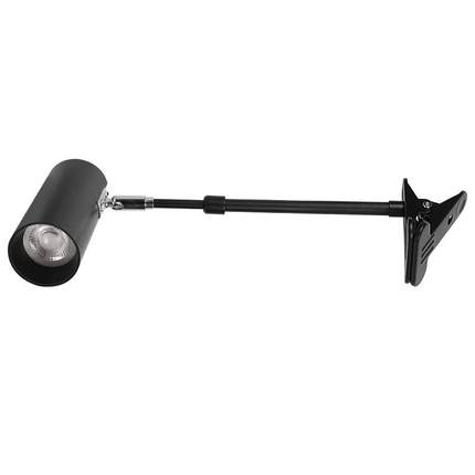 LED15瓦会展览串联长杆夹子压板桁架侧装伸缩画展背景中性光射灯