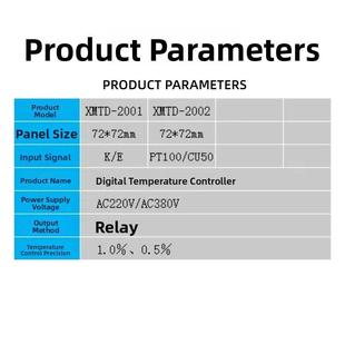 Pt100温度控制器调 超级数字显示调节仪表Xmtd2001 2002温控器K