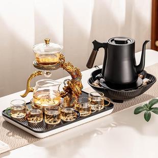 煮茶烧水壶保温全套功夫茶具套装 2024新款 带茶盘家用电陶炉煮茶器