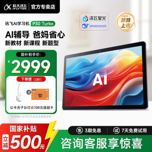 科大讯飞人工智能学习机P30Turbo