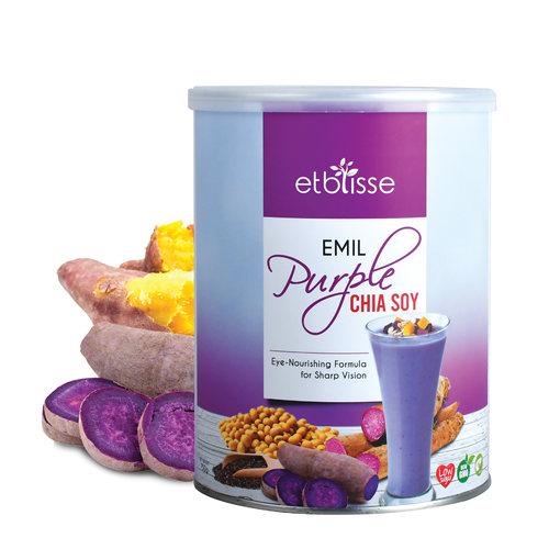 etblisse （紫奇豆奶）750g/罐 素食植物奶紫薯紫山药去皮黄豆奶