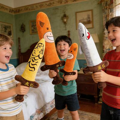 鲨匕虎匕牛匕剑搞怪玩梗玩偶