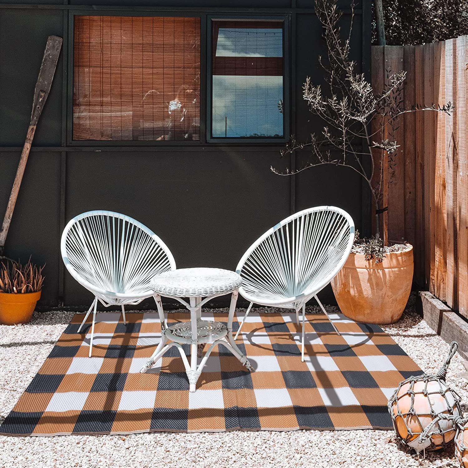 亚马逊爆款防潮耐用型庭院垫便携户外房车垫加厚露营天幕野营垫