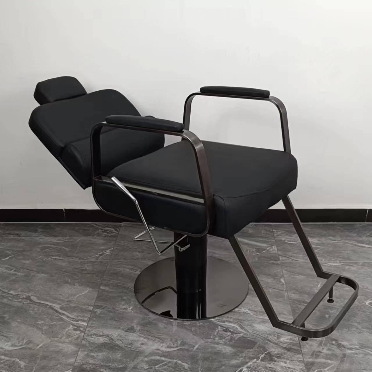 家直销美发椅厂理发廊发椅可放FWF倒可升降旋转子烫染椅刮胡子椅