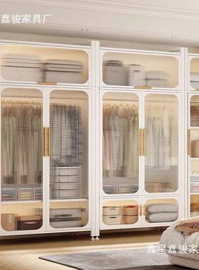 衣柜家用小户型出租房易衣柜卧代室现简约简JFG层多组合衣柜双门